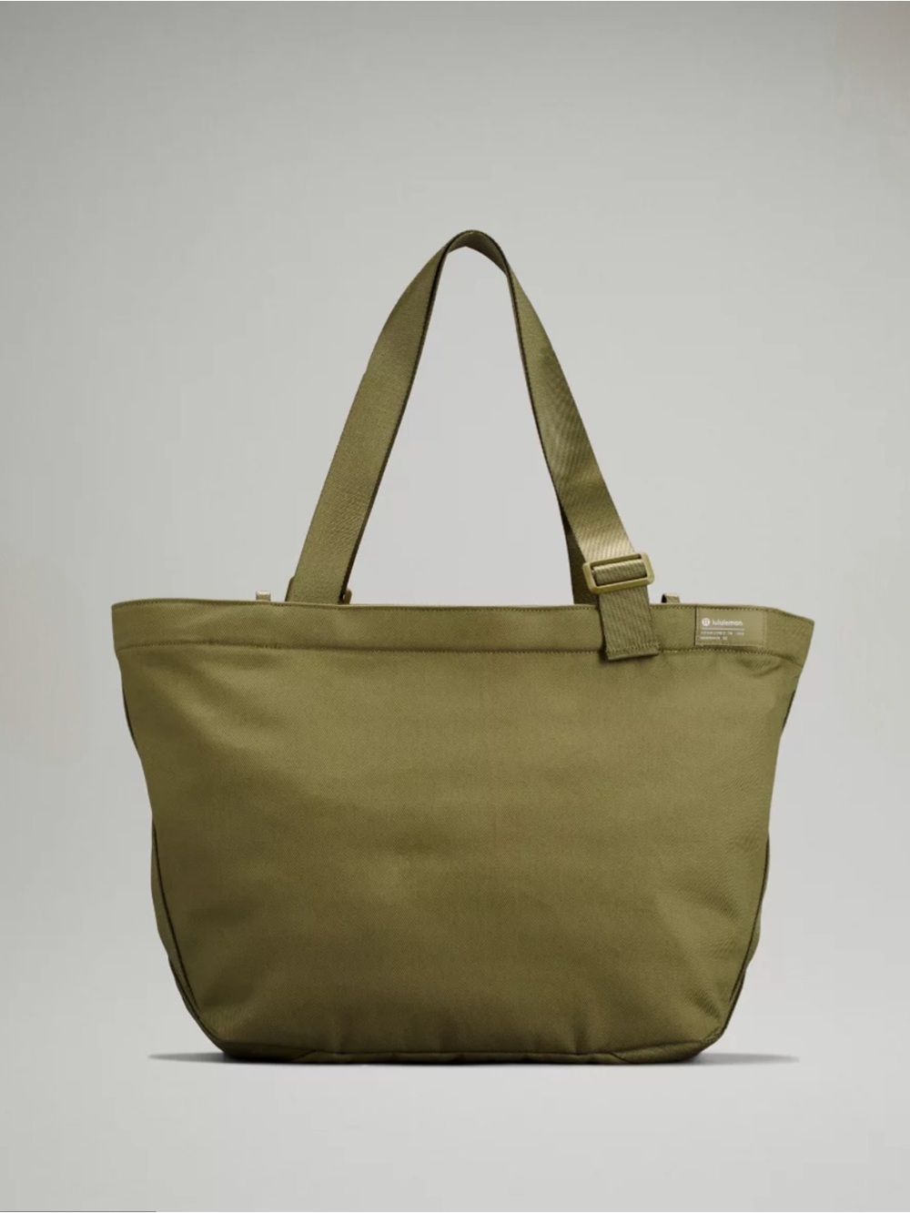 lululemon athletica Clean Lines Tote Bag 22L Olive Green Canvas Tote Utility Lux
